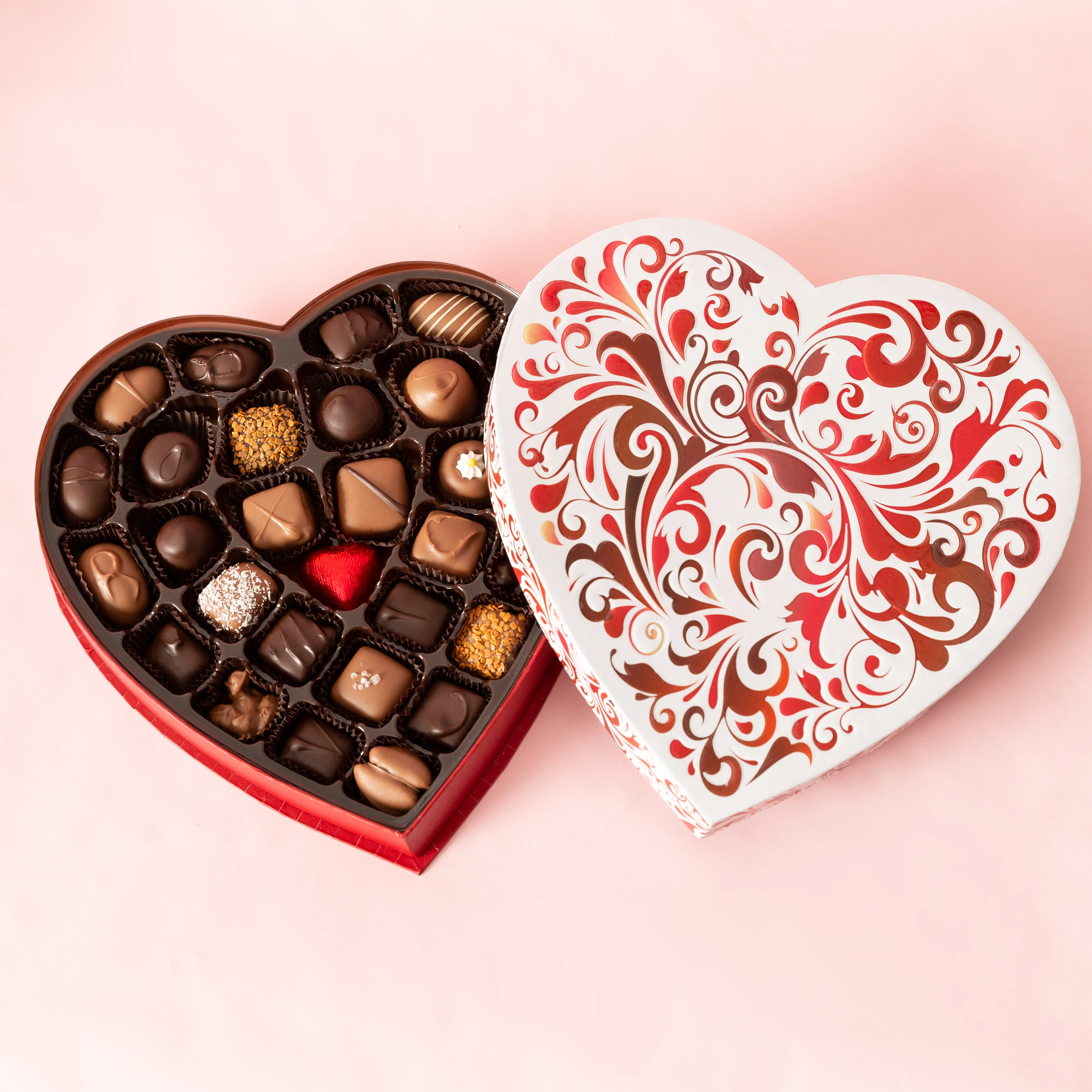 Valentines Chocolate Heart Boxes